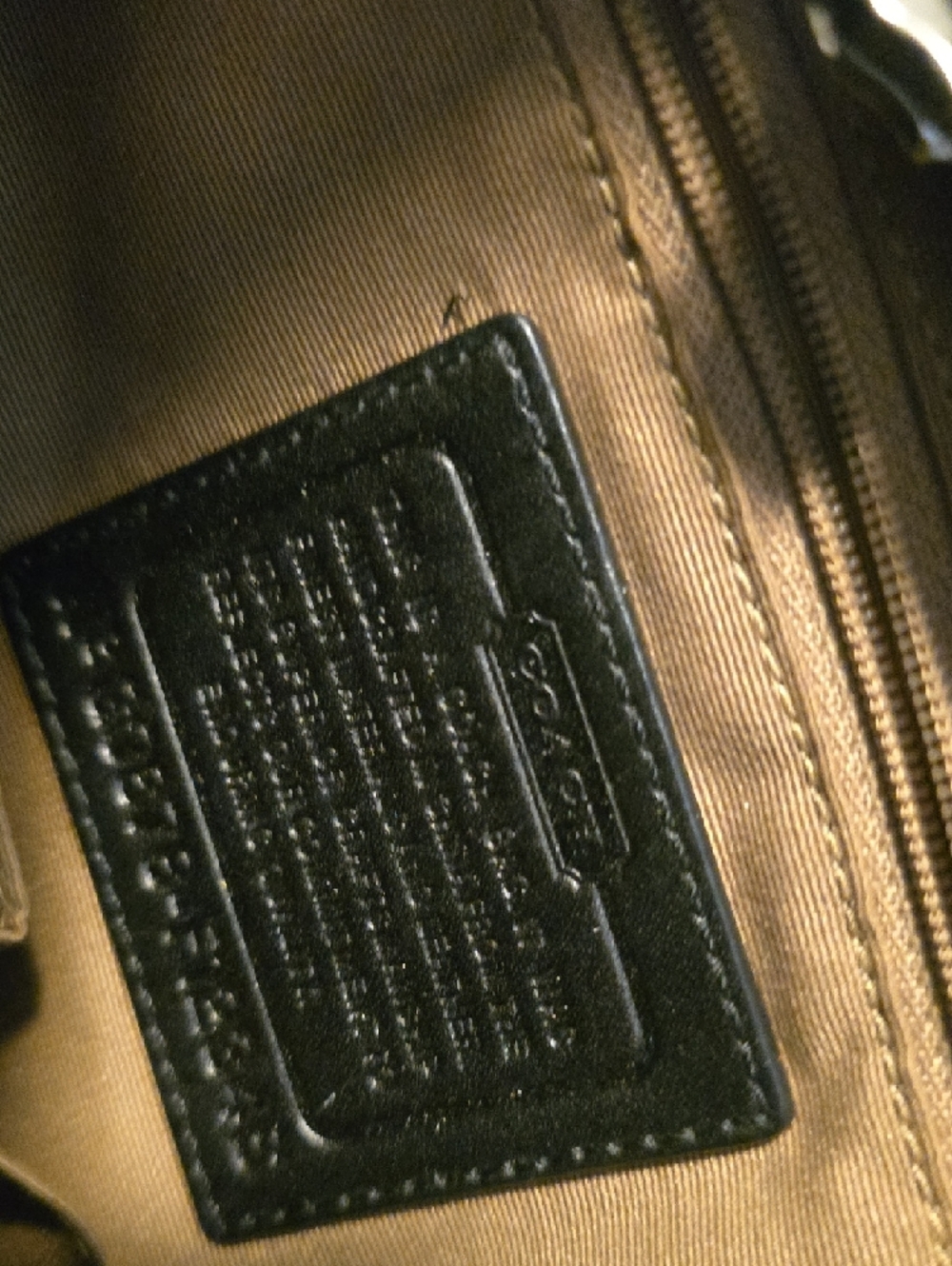 Coach Black Tote with Patent Trim and Silver Hardware - Picture 3 of 6